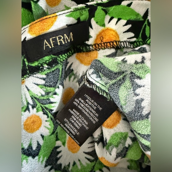 AFRM Ditsy Floral Sabine High Rise Tiered Ruffle Breezy Maxi Dress Skirt S / M - Picture 11 of 11